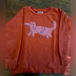 Bobo choses orange kids sweatshirt size 8/9